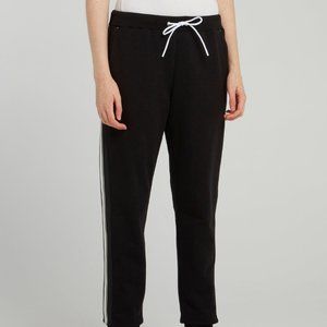 Bikkembergs Sweatpants Black w/ White Stripes - Sz XS